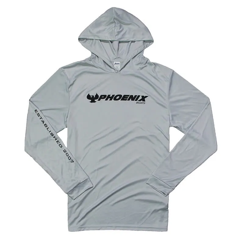 Hooded LS Sun Tee - Aluminum