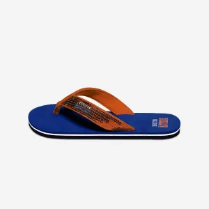 Houston Astros Womens Sequin Flip Flop