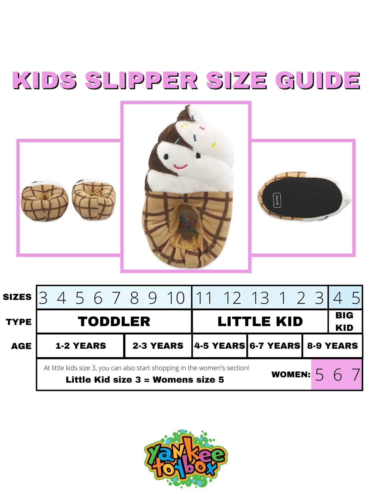 Ice Cream Plush Slippers