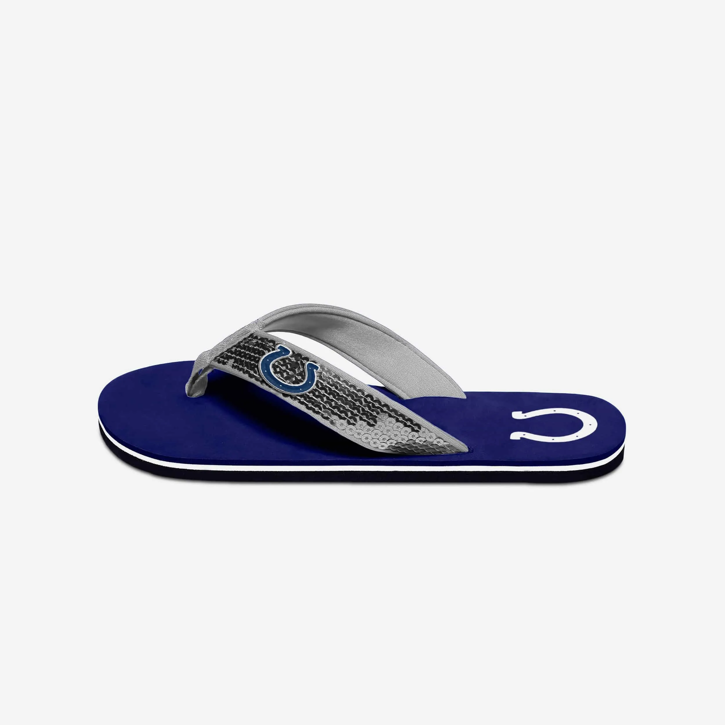 Indianapolis Colts Womens Sequin Flip Flop