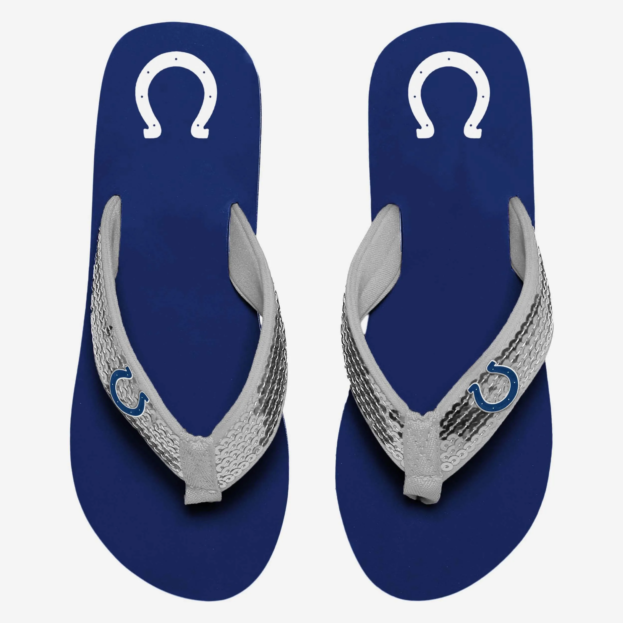 Indianapolis Colts Womens Sequin Flip Flop