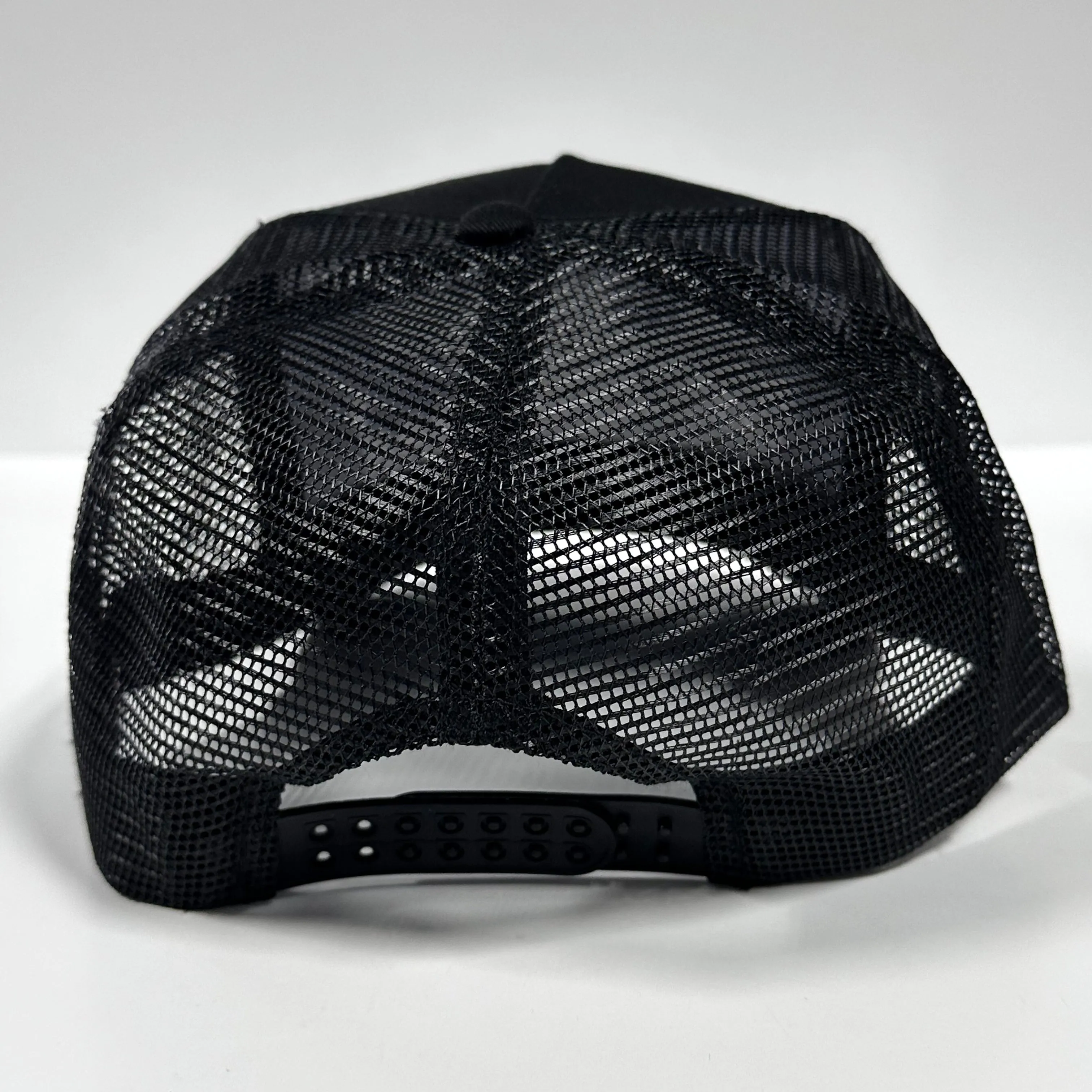 It’s All Good in the Trailerhood Black MESH Trucker SnapBack Hat Cap Custom Embroidery