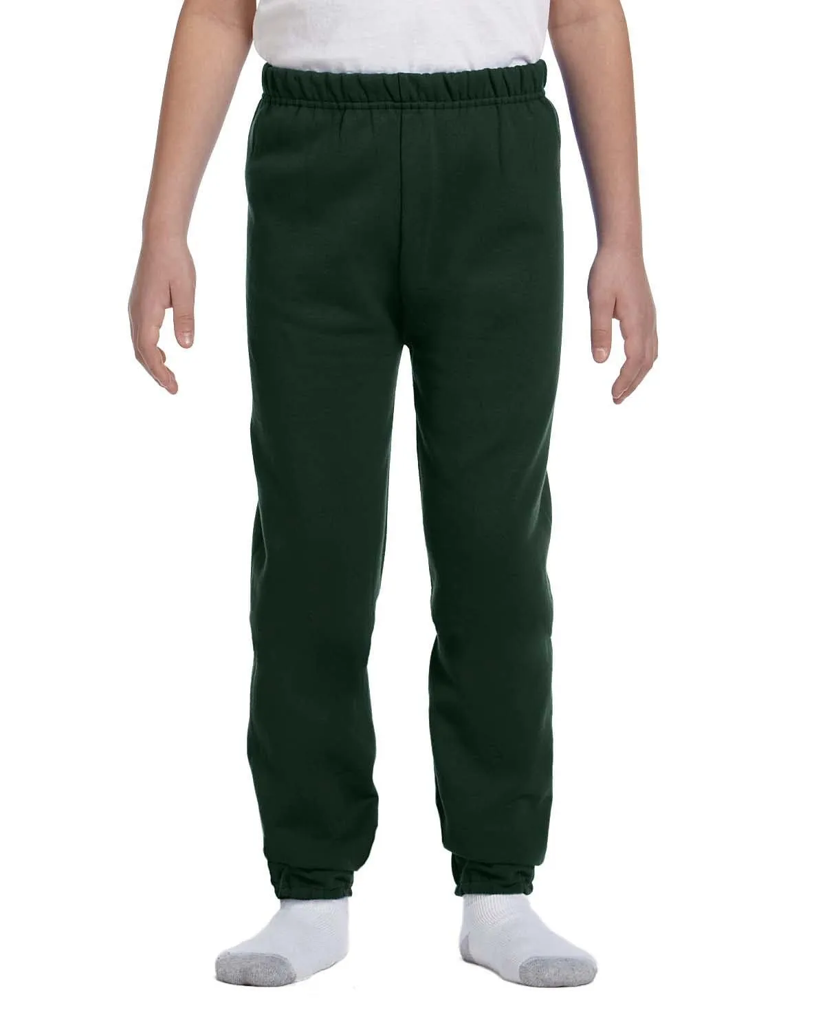 Jerzees Youth Lightweight Fleece Sweatpants | Forest Green