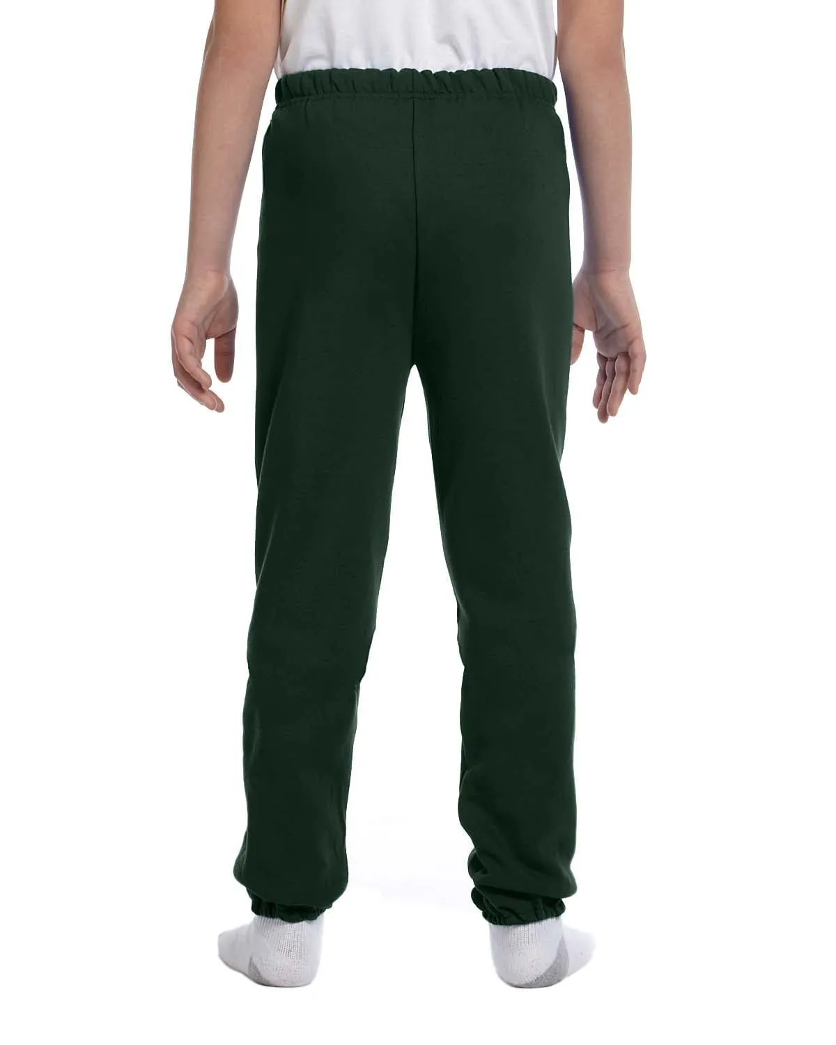 Jerzees Youth Lightweight Fleece Sweatpants | Forest Green