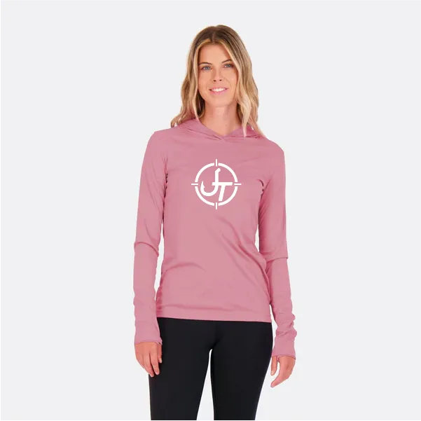 JT Pink Solar Hooded Long Sleeve