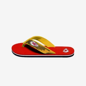 Kansas City Chiefs Womens Sequin Flip Flop
