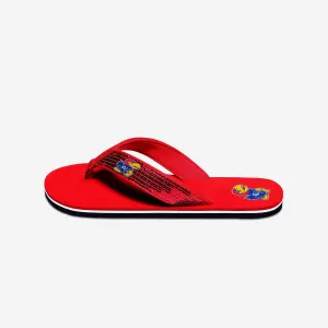 Kansas Jayhawks Womens Sequin Flip Flop