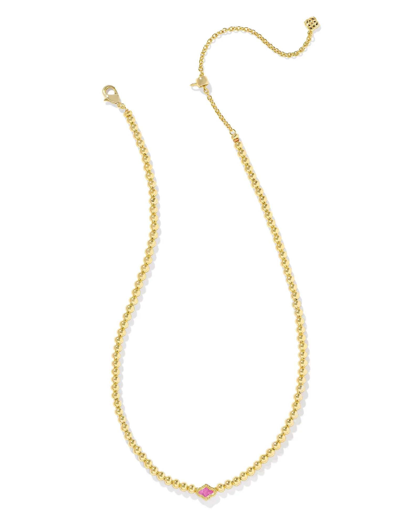 Kendra Scott Abbie Beaded Necklace - Gold Azalea Illusion