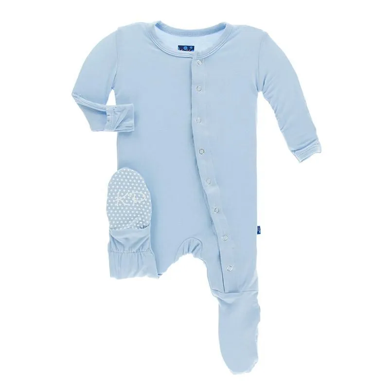 KicKee Pants Footie with Snaps - Pond