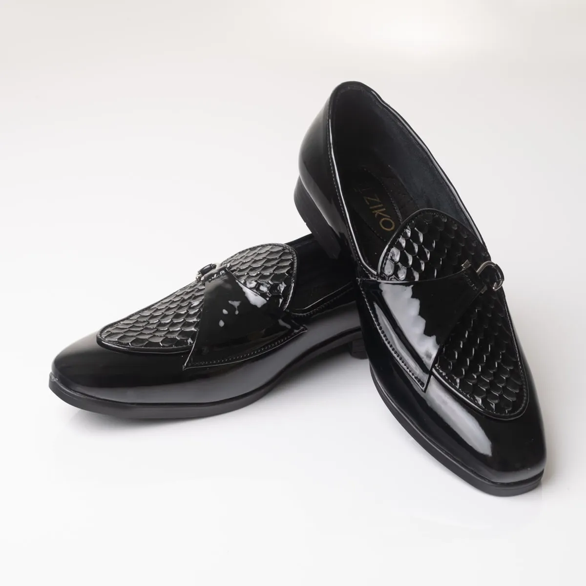 Leather Textured Loafers
