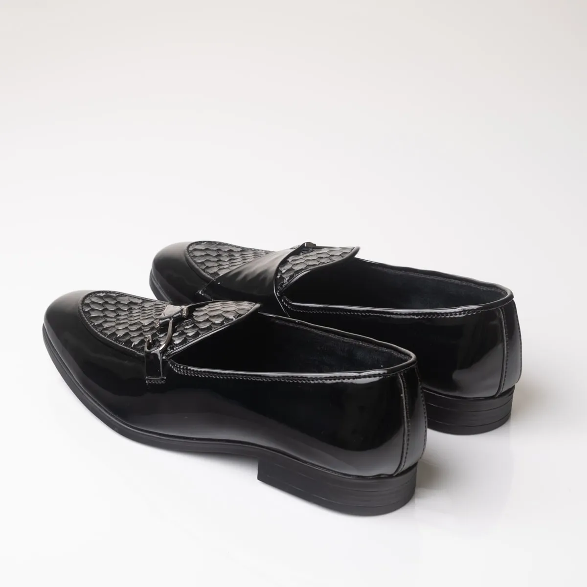 Leather Textured Loafers