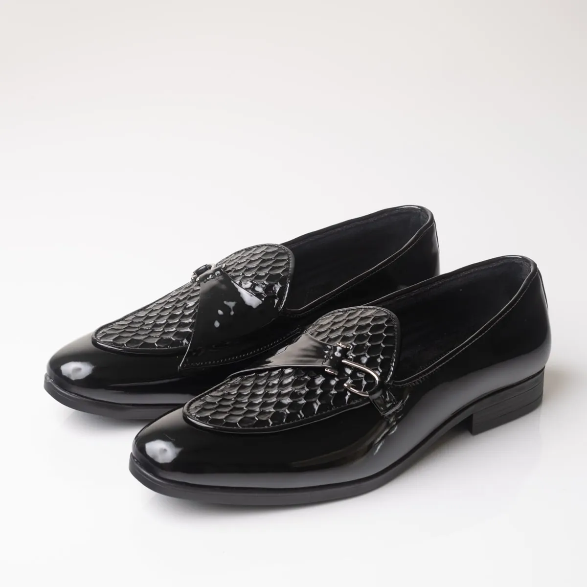 Leather Textured Loafers