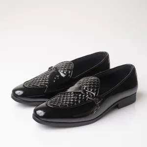 Leather Textured Loafers