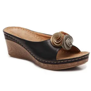 LIDIA - Comfortable leather orthopedic sandals for women