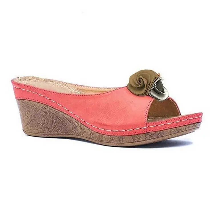 LIDIA - Comfortable leather orthopedic sandals for women