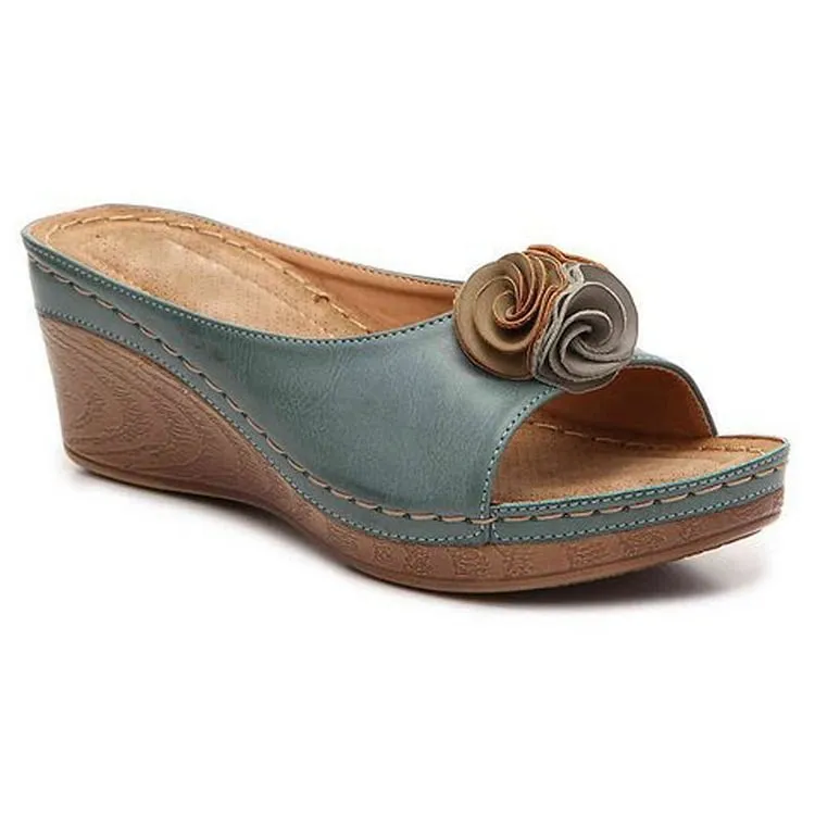 LIDIA - Comfortable leather orthopedic sandals for women