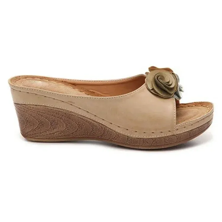 LIDIA - Comfortable leather orthopedic sandals for women