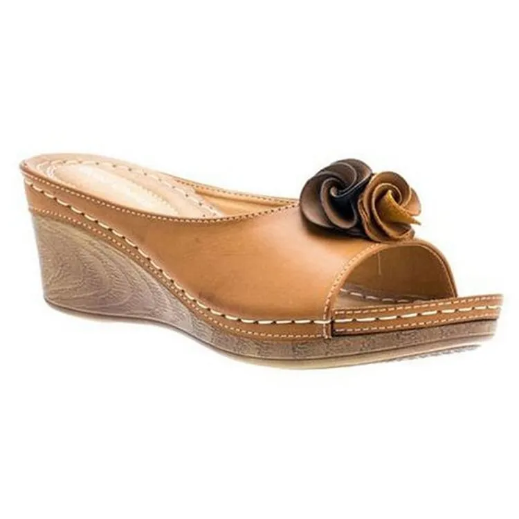 LIDIA - Comfortable leather orthopedic sandals for women