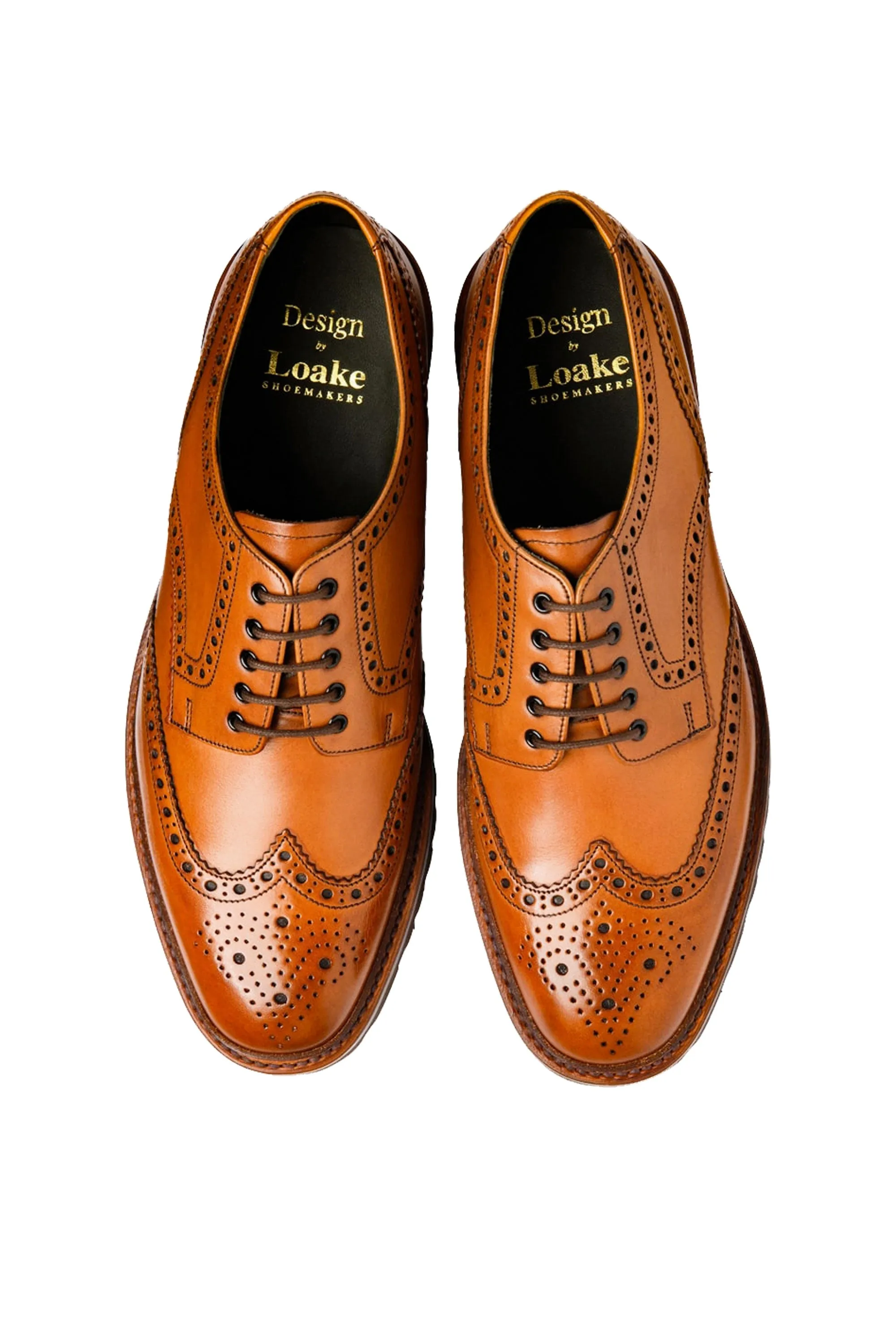Loake Perseus Hand Painted Brogue Tan