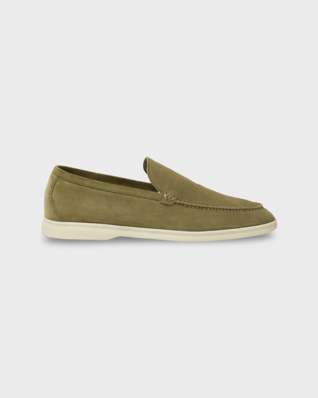 Loro Piana Summer Walk Loafers  Suede Murano Green