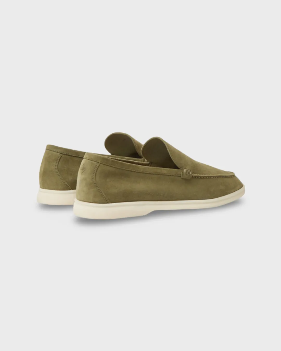 Loro Piana Summer Walk Loafers  Suede Murano Green