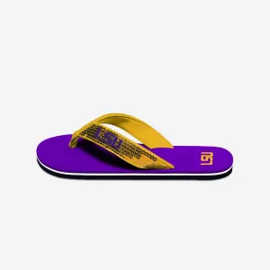 LSU Tigers Womens Sequin Flip Flop
