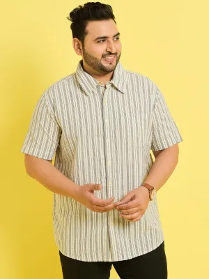 Men Plus Size Ventura Striped Shirt