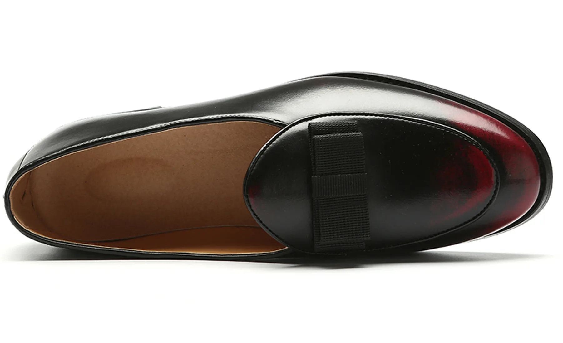 Men's Leather Bow Loafers