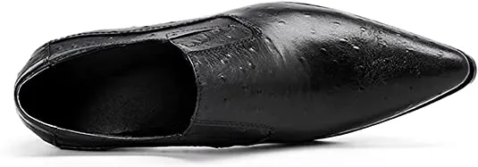 Men's Smoking Loafers Genuine Leather Studded