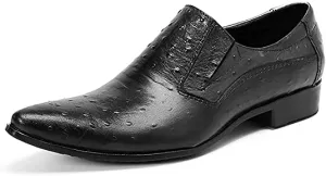 Men's Smoking Loafers Genuine Leather Studded