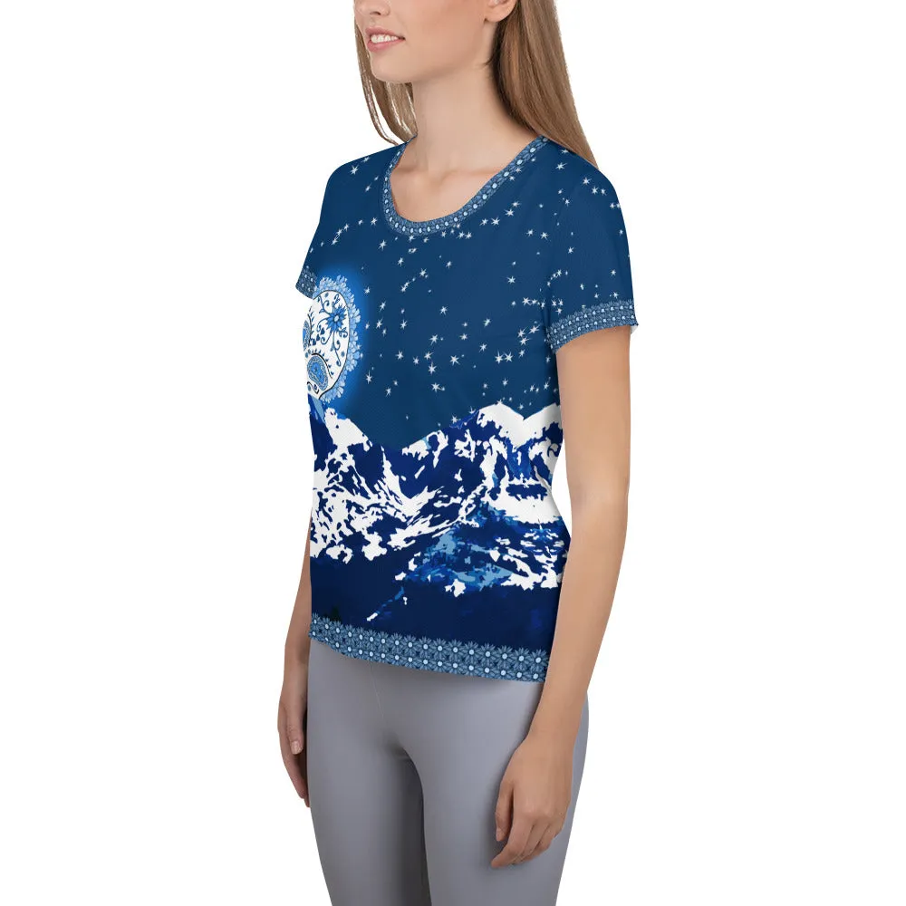 Mountain Moon - Tahoe Sugar Skull Athletic T-shirt