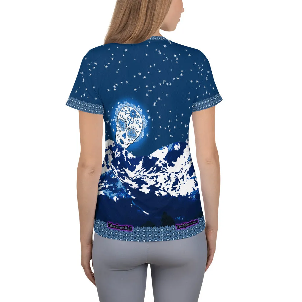 Mountain Moon - Tahoe Sugar Skull Athletic T-shirt