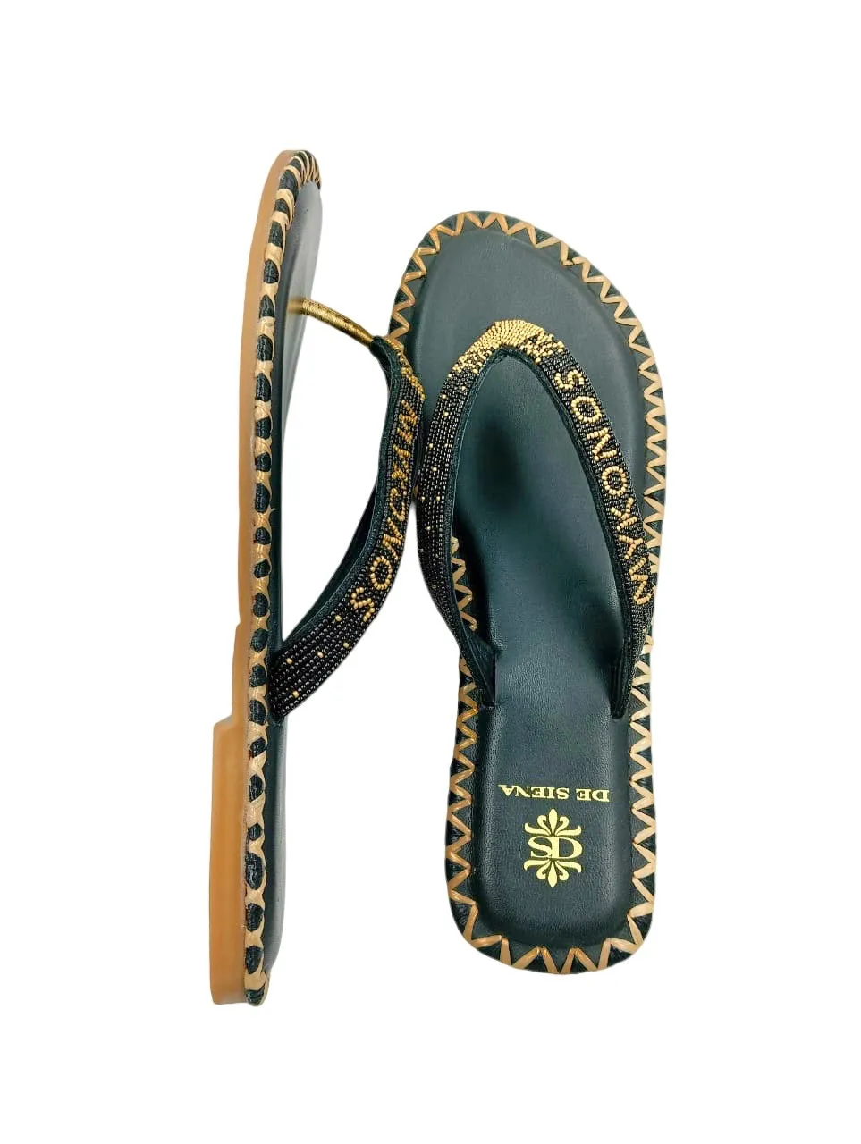 MYKONOS BEADED DÉGRADÉ RESORT FLIP FLOPS
