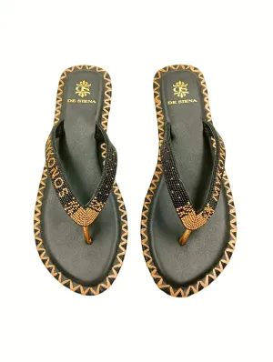 MYKONOS BEADED DÉGRADÉ RESORT FLIP FLOPS