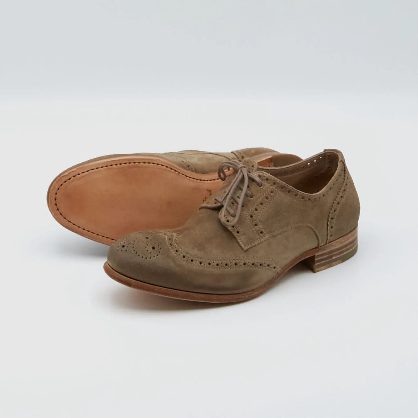 n.d.c. made by hand Ladies Suede  Brogues Shoes