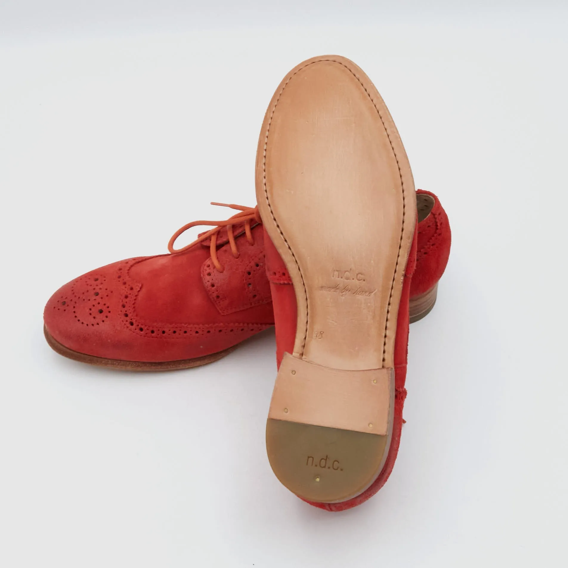 n.d.c. made by hand Ladies Suede  Brogues Shoes