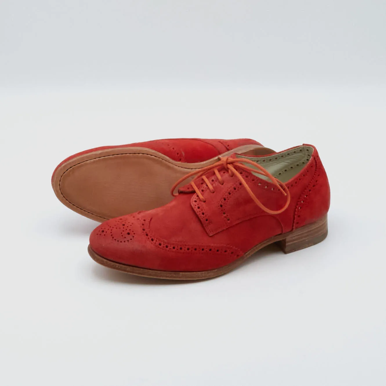 n.d.c. made by hand Ladies Suede  Brogues Shoes