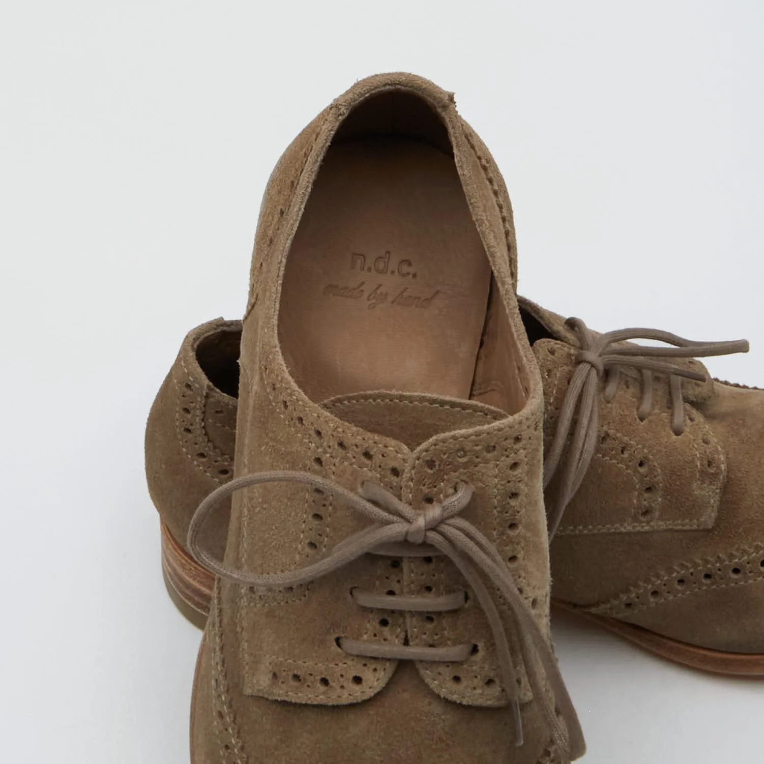 n.d.c. made by hand Ladies Suede  Brogues Shoes