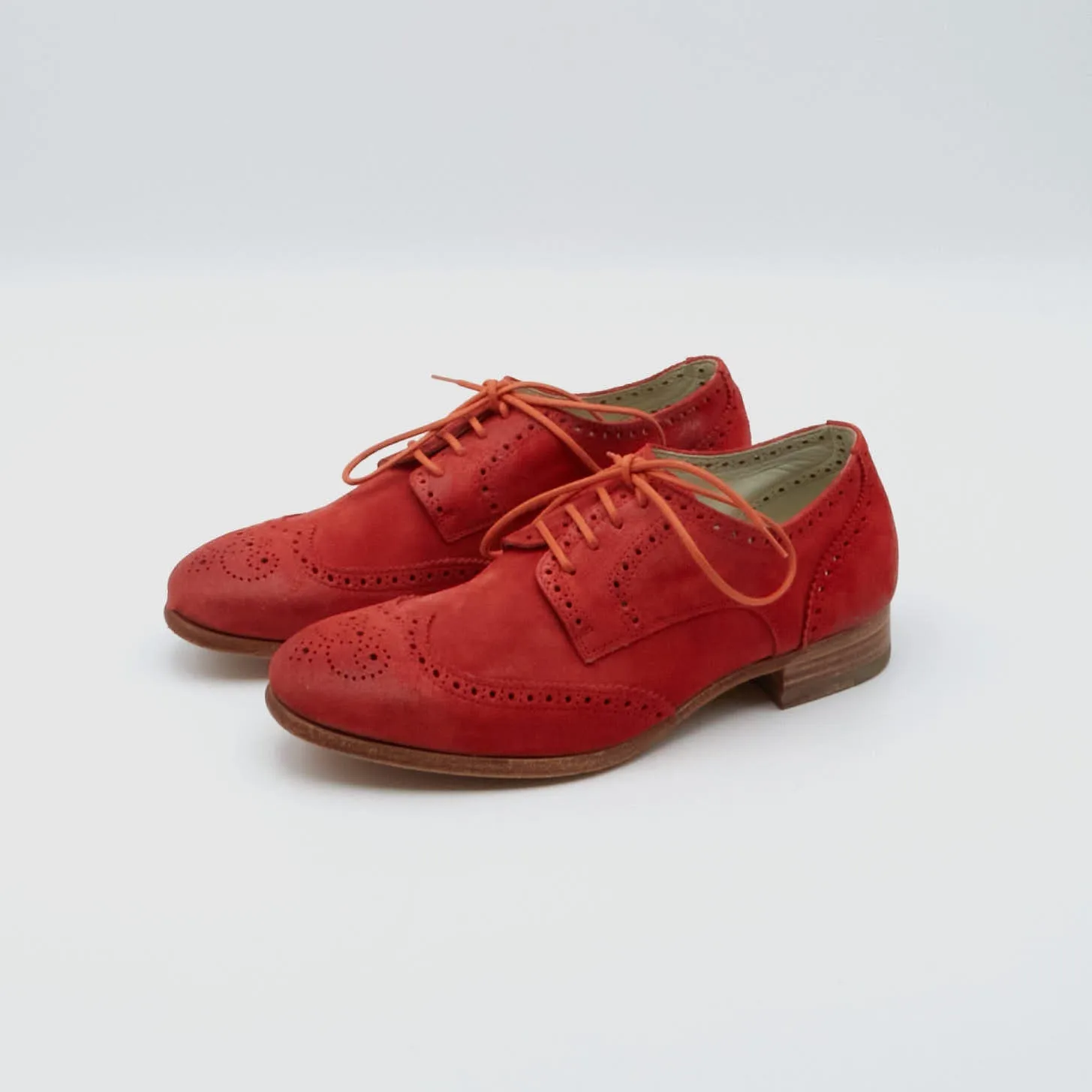 n.d.c. made by hand Ladies Suede  Brogues Shoes
