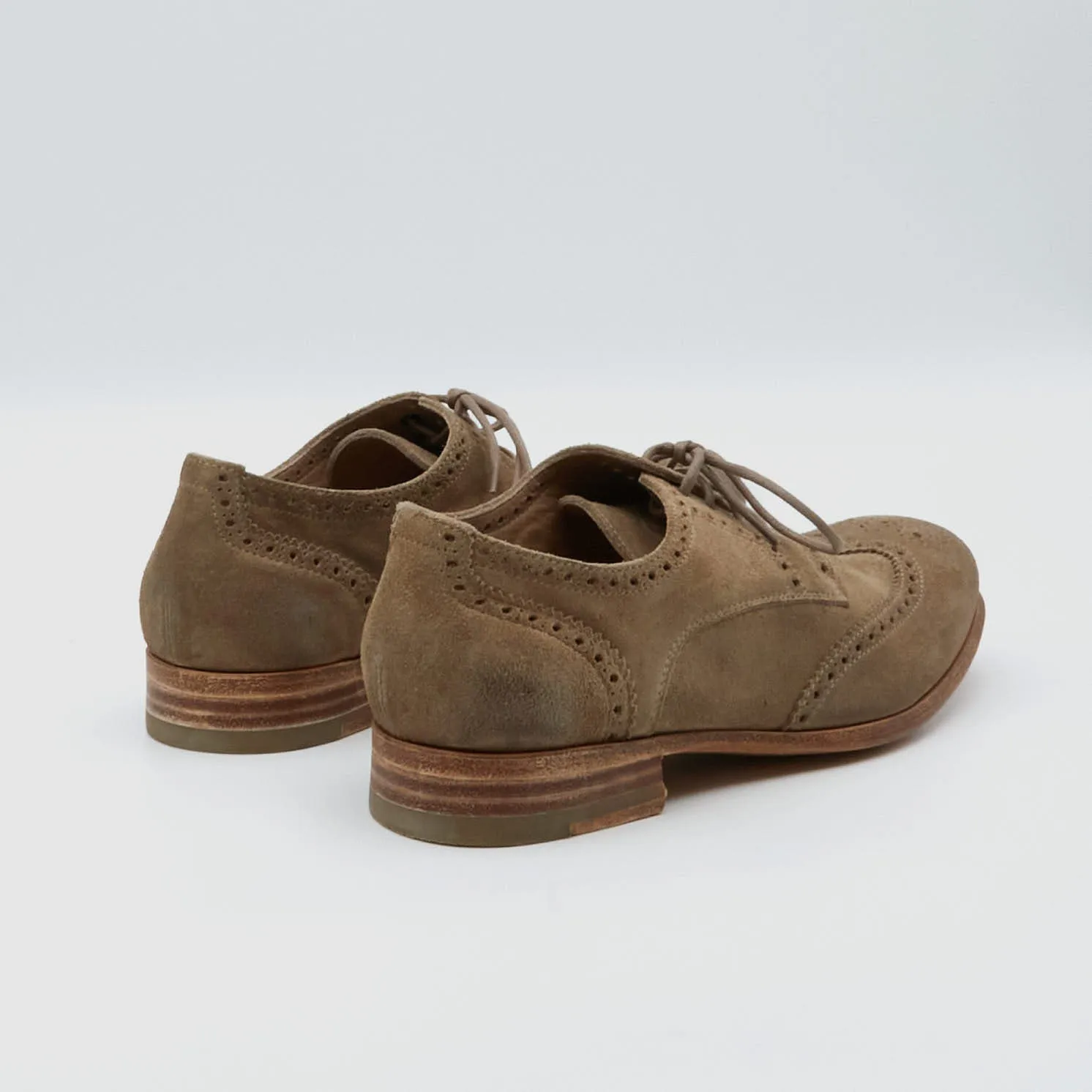 n.d.c. made by hand Ladies Suede  Brogues Shoes