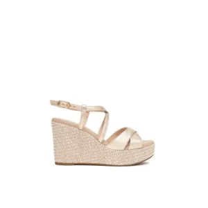 Nerogiardini - E513571D Gold Wedge Espadrille