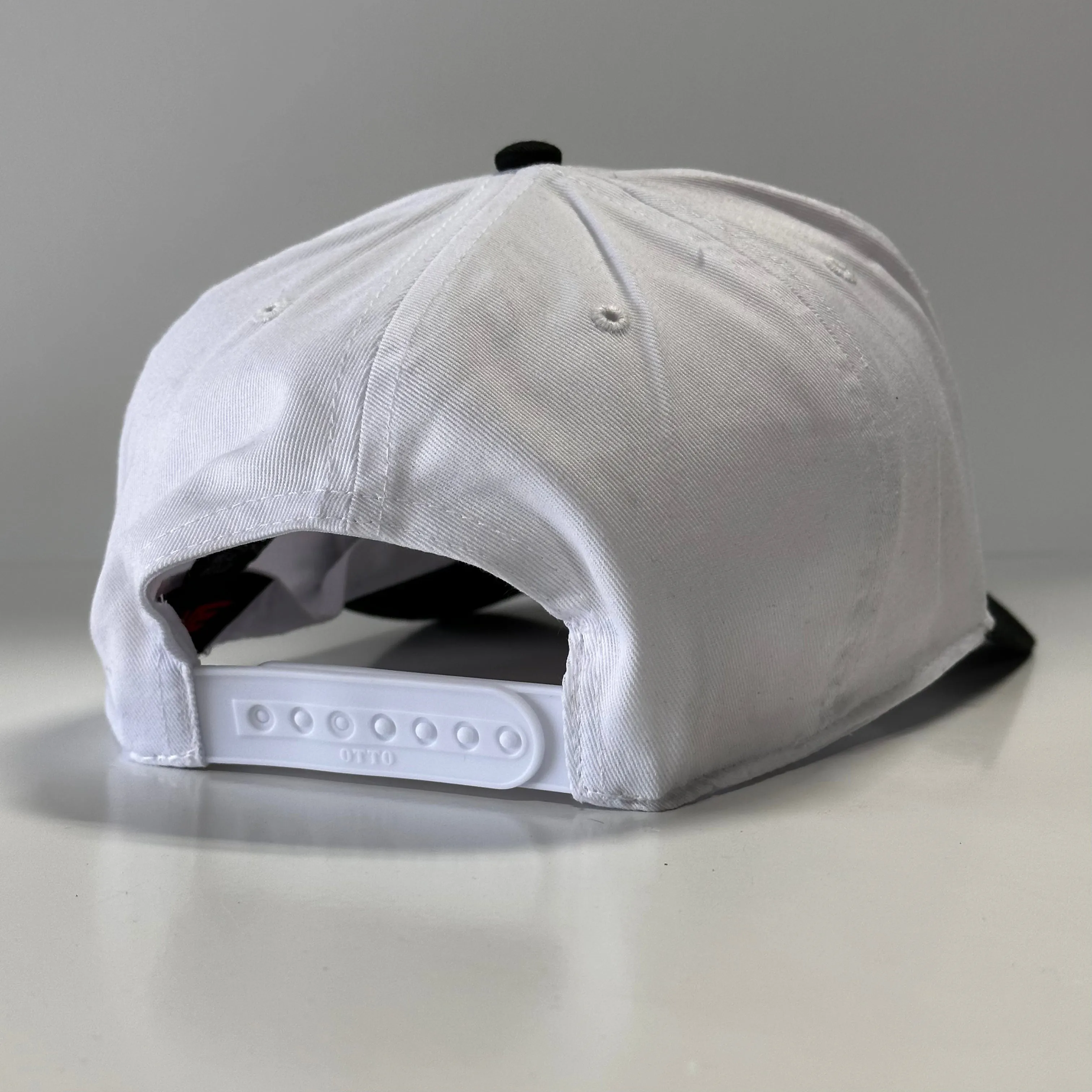 OFFICIAL HOLLOW SQUAD Xavier Wulf COLLAB White Crown Black Brim SnapBack Cap Hat Custom Embroidered
