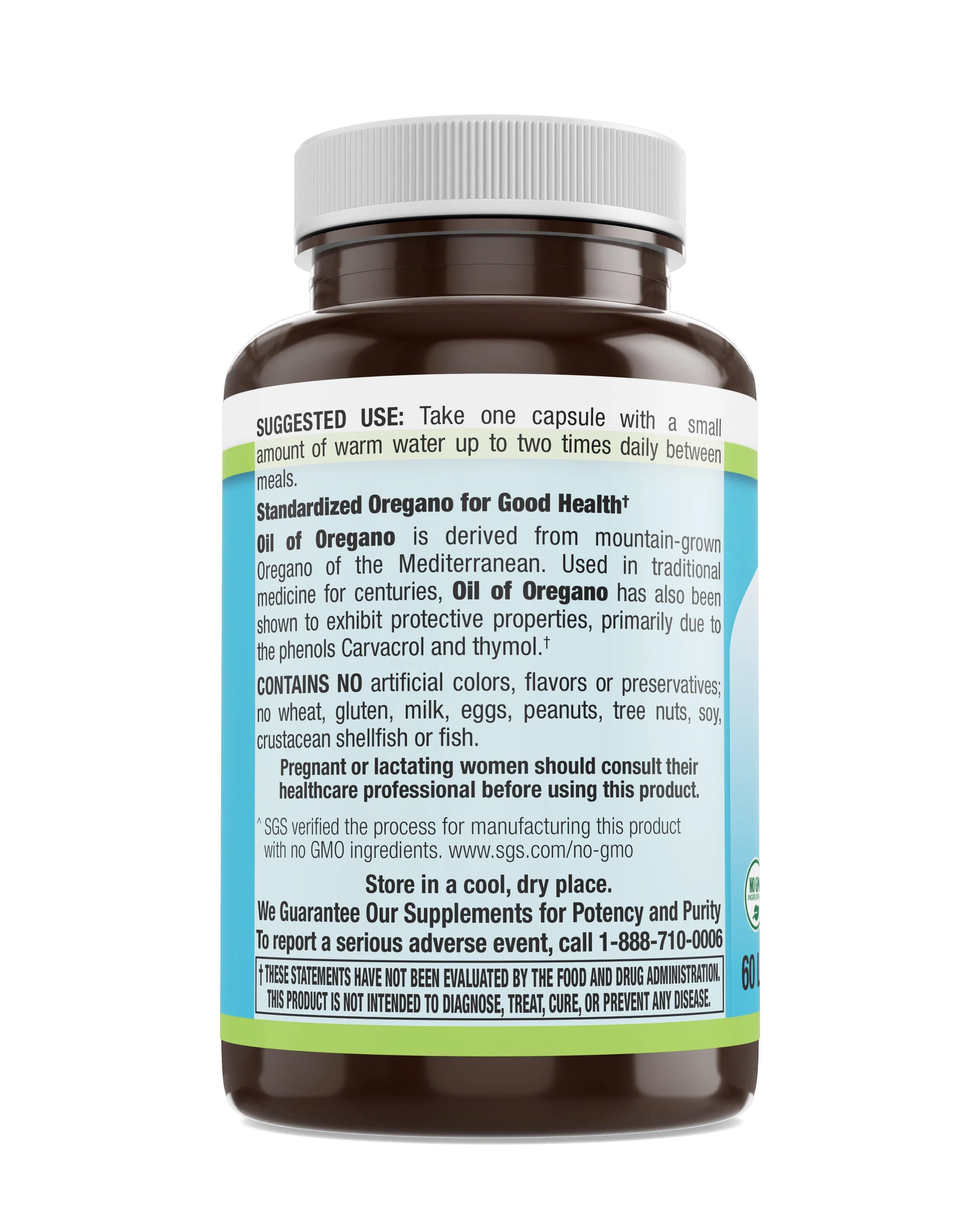 Oil of Oregano Liquid Filled Veg Caps 60 Count