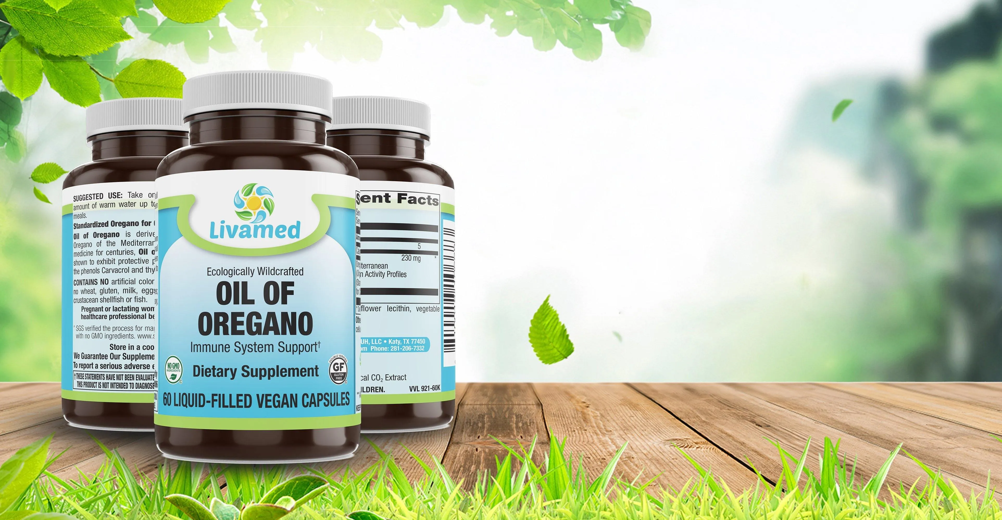 Oil of Oregano Liquid Filled Veg Caps 60 Count