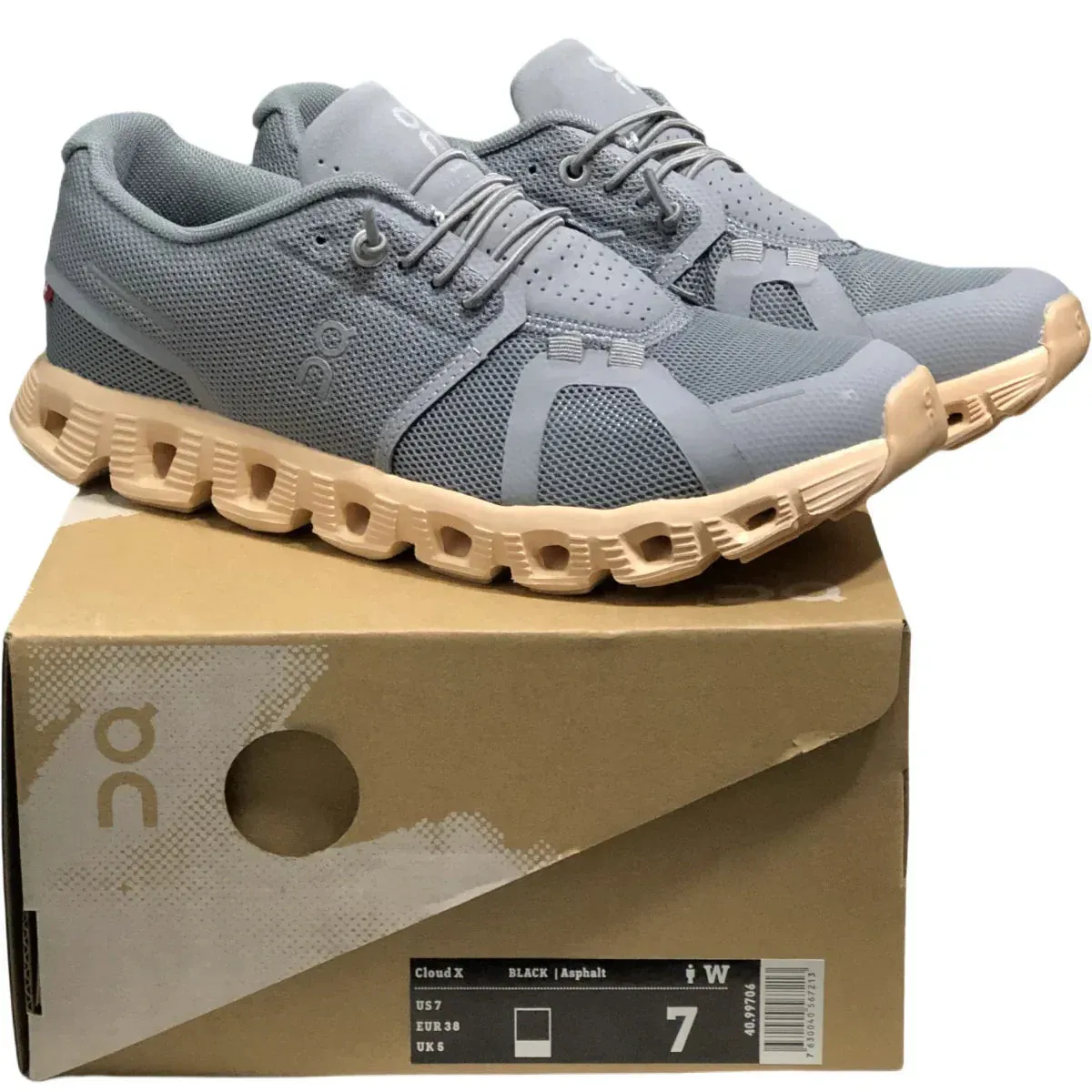 On Cloud 5  Men's Zinc Ash Shell Pcwder