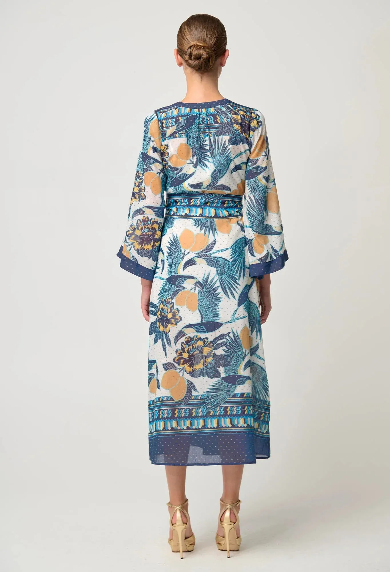 Once Was - Kimona Dress in Tukano Print