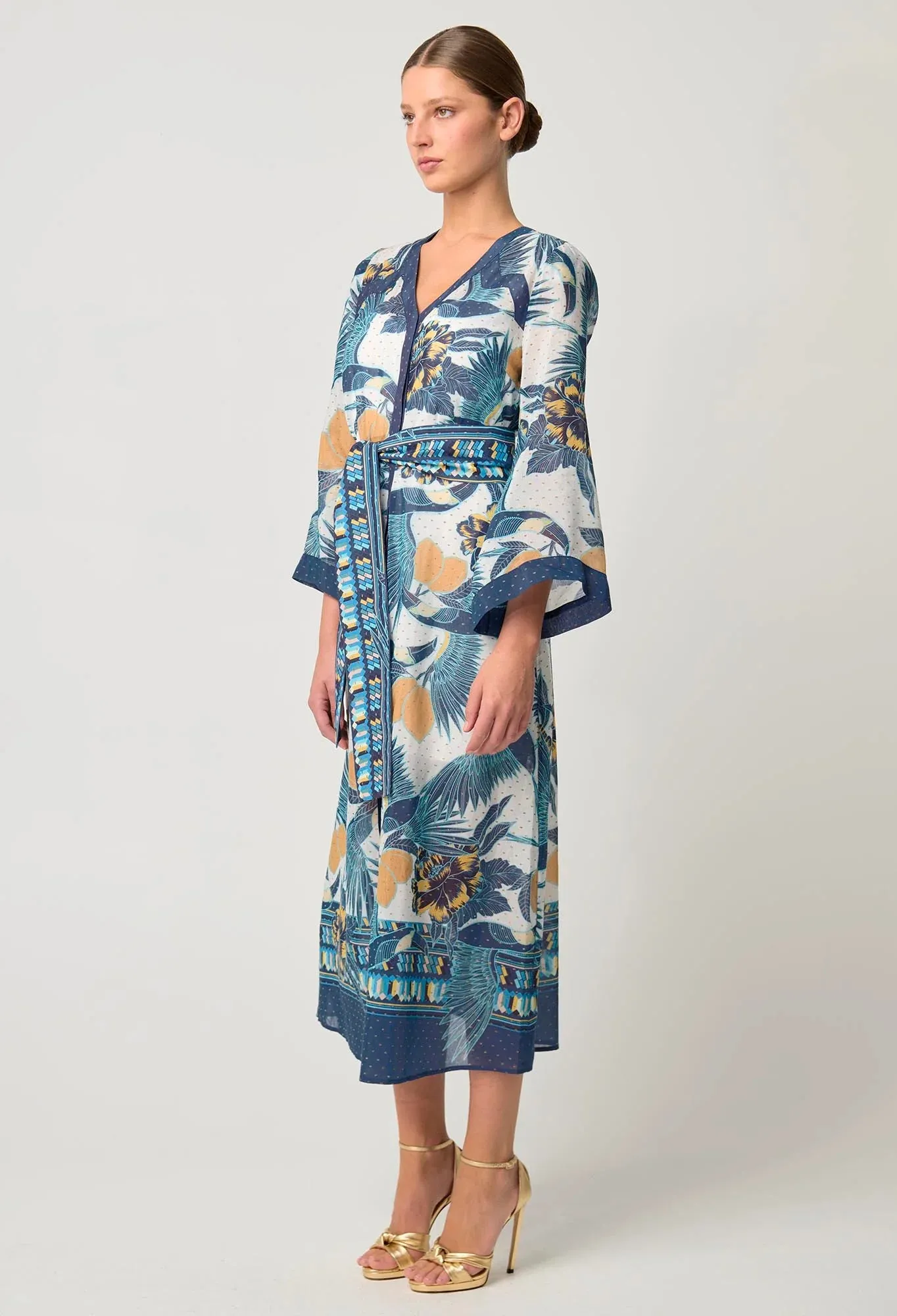 Once Was - Kimona Dress in Tukano Print