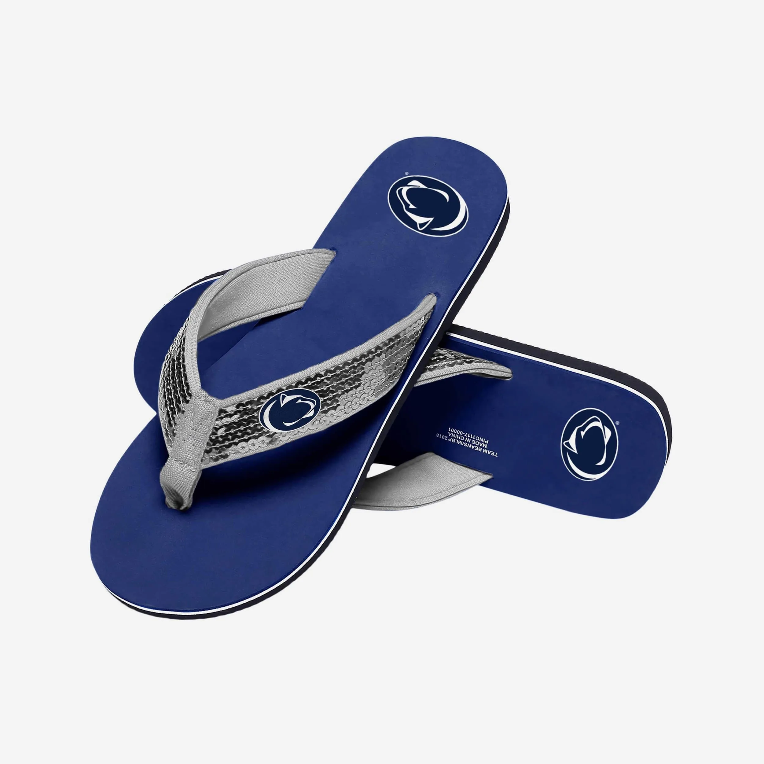 Penn State Nittany Lions Womens Sequin Flip Flop