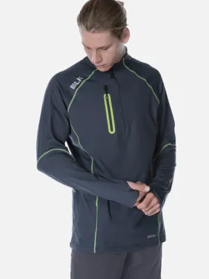 Performance Mens Warm Up Top Grey/Lime