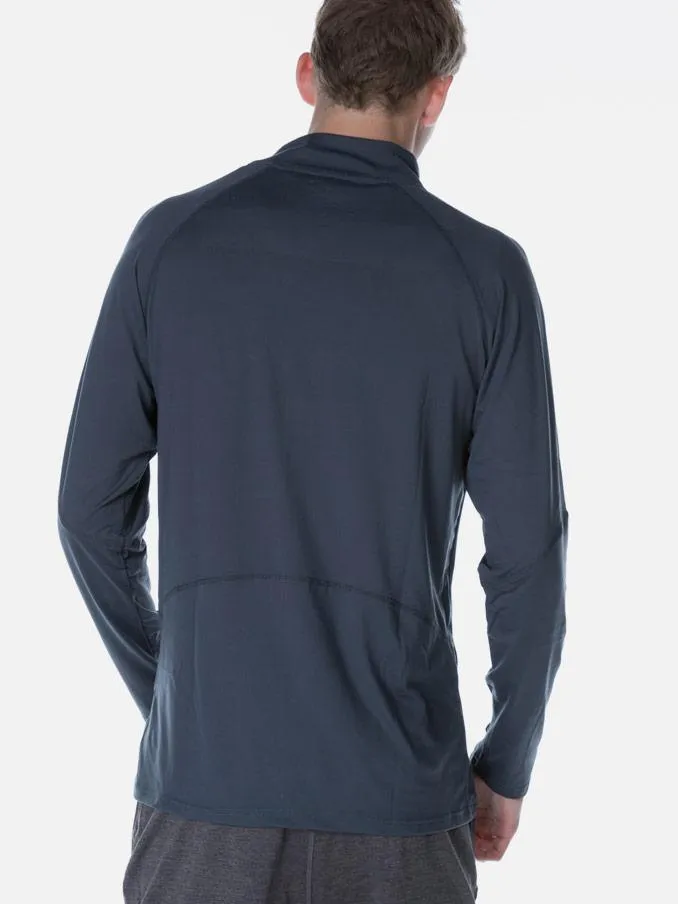 Quarter Zip Warm Up Top Gun Metal